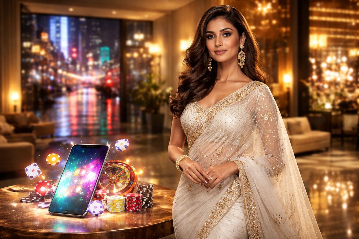 Woman using mobile app for Aviator game betting in Mumbai